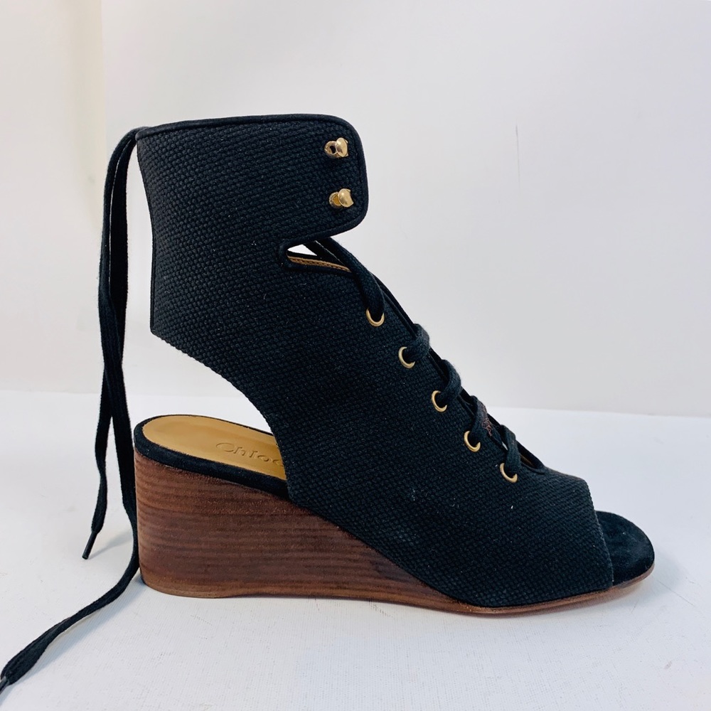 Chloé Canvas Gladiator Sandal